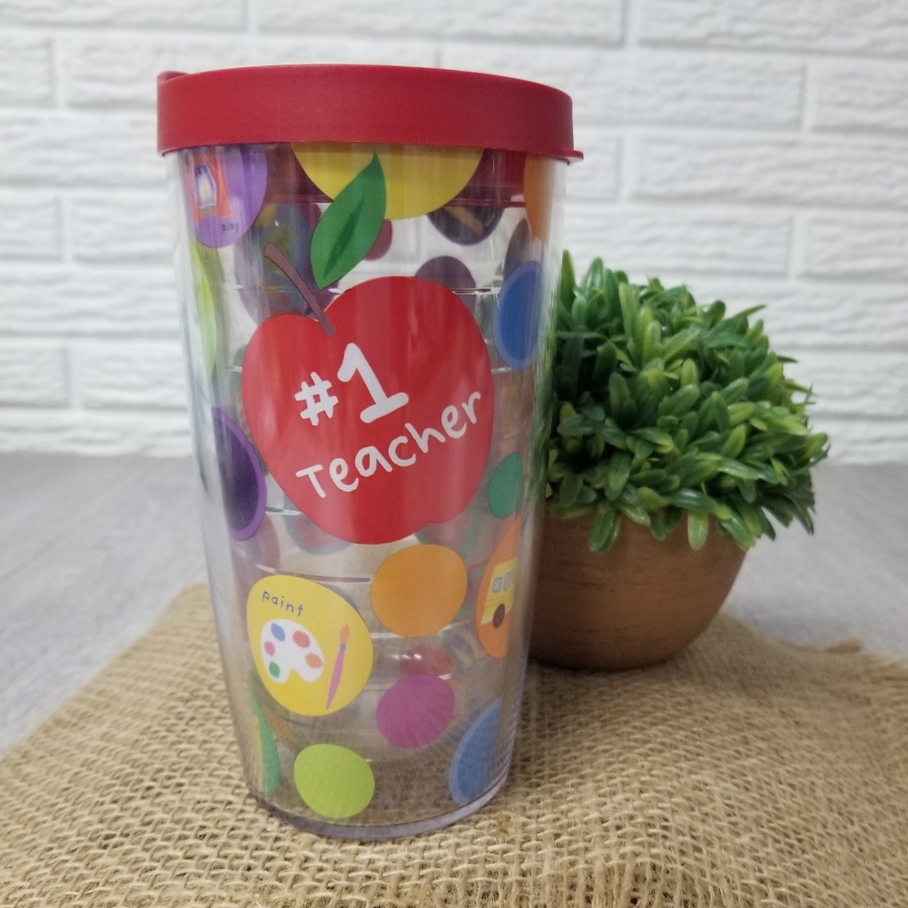 🌟 3/$15 Tervis Teacher Tumbler W/ Lid